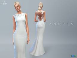 Women S Dresses Downloads The Sims 4 Catalog Sims 4 Wedding Dress Sims 4 Cc Wedding Dress Sims 4 Clothing