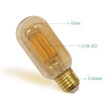 Enuotek Old Fashioned Edison T45 E27 4w Led Filament Light Bulb Lamp Vintage Led Light Bulbs Light Bulb Lamp Filament Bulb Lighting Led Light Bulbs