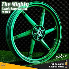 Pilok Paket Hijau Candy Tone Green Diton Premium Cat Semprot Sepeda Motor Mobil Velg Bukan Samurai Shopee Indonesia