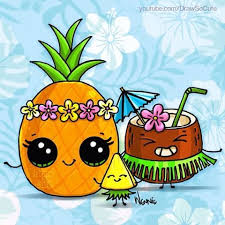 Aloha Dsc Fans Enjoy Some Pineapples And Coconut This Monday On Youtube Com Drawsocute Coconut Pineapple 365 Dessins Kawaii Dessin Kawaii Dessins Mignons