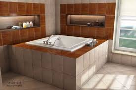 The molded in tile flange helps prevent water seeping into the space between the tub and the wall, so you can still use a shower. 110 Americh Ideas Tub Bathtub Free Standing Bath Tub