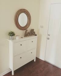 Our Small Entryway Ikea Hemnes Shoe Cabinet Small Apartment Entryway Ikea Hemnes Shoe Cabinet Small Entryways