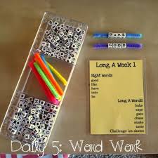 Sight Word Practice Word Work Kindergarten Word Work Daily 5