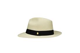 Superfino Panama Hat Classico Natural Herringbone Rollable Panama Hat Summer Fedora Fedora