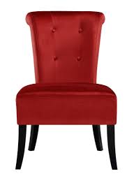 Contemporary Red Hardwood Fabric Carolina Crimson Dining Chair Decoracao