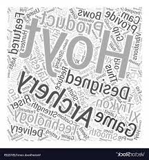 Hoyt Archery Word Cloud Concept Vector Soidergi