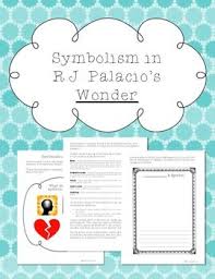 Symbolism In Wonder By Rj Palacio Teaching Wonder Middle School Reading Book Study