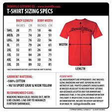 Ironville Size Charts Powerlifting Shirts Shirts T Shirt