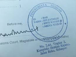 Slip gaji, penyata bank, atau pengesahan pendapatan dari pesuruhjaya sumpah (jika berkenaan). Pesuruhjaya Sumpah Shah Alam Seksyen 2 Umpama 0