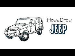 Step by step drawing tutorial. How To Draw A Jeep Step By Step Novocom Top