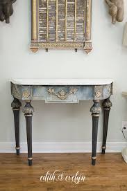 A Demilune Table Received A Brand New Makeover With Paint In 2020 Furniture Makeover Diy Furniture Renovation Furniture Renovation