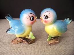 Vintage Bird Salt And Pepper Shakers Vintage Lefton Norcrest Bluebird Blue Bird Branch Salt Pepper Shakers Japan Vintage Kitsch Blue Bird Lefton