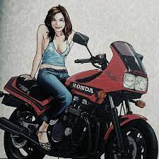 instagram photo by tetsuya o jun 19 2016 at 1 37pm utc bike drawing anime motorcycle biker art