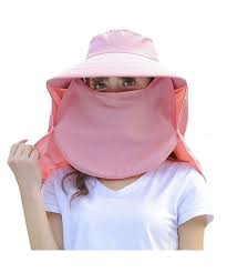 Women Cotton Sunhat Upf 50 Uv Protection Sun Hat Removable Neck Face Flap Hat Cap Pink Cx17az0hy47 Hat Fashion Flap Hat Cap Fashion