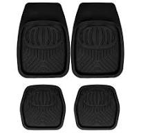 Tapis Antidérapant Intérieur Voiture Lupex Tapis Voiture Caoutchouc 4  Pièces - Noir Antidérapant Universel Avant Et Arrière Accessoire Voiture