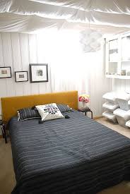 Thrifty Chic Bedroom Edition Remodel Bedroom Basement Ceiling Basement Guest Rooms