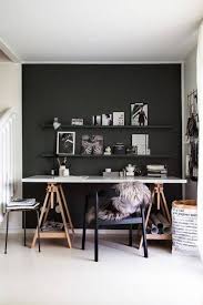 Black Accent Walls For The Home Domino Home Office Decor House Interior Home Office Design