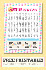Our arduino code is available and open, feel free to use it and if you improve it please. Free Summer Word Search Printable Happiness Is Homemade