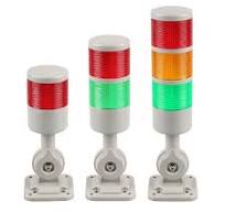 Stack Lights, Industrial Signal Tower with Rotatable Base, Steady/Flashing  Light Switchable, 12V/24V DC (3-Layer, No Buzzer)