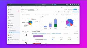 ClickUp dashboard reporting view