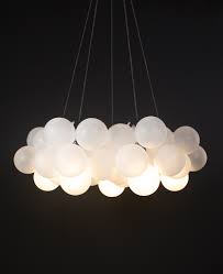 Come learn how to make a diy orb ceiling light fixture for only $17! Bubble Light Chandelier Frosted Statement Ceiling Light