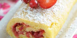 Biscuit Roule Aux Fruits Rouges Recette Dessert Biscuit Roule Recette Biscuit Roule