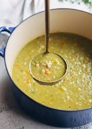 Grab A Spoon This Hearty Split Pea Soup With Hambone Is Easy To Make And Satisf Ham Soup Pea And Ham Soup Split Pea Soup Recipe