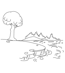 Free Download River Coloring Pages