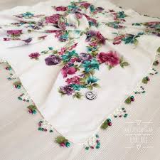 Bu Yilin En Guzel 50 Igne Oyasi Yazma Havlu Kenari Modelleri Yazma Oya Cicekli Celenk