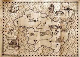 Draw Us A Map Of Your Personal Fantasy Island Treasure Maps Pirate Treasure Maps Map