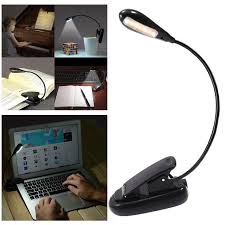 7 Leds Portable Reading Light Adjustable Goosenecks Clip On Led Lamp For Music Stand Book Reading And Piano Laptop Read Desk Lam Book Lights Aliexpress