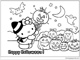 Click a picture to begin coloring. Hello Kitty Halloween Coloring Pages Cartoons Coloring Pages Free Printable Coloring Pages Online