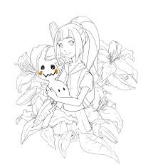 Ash and pikachu pokemon pintrable. Andrea Fayos Lillie And Mimikyu Fanart