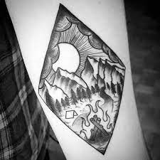 See more ideas about camping tattoo, sketch book, drawings. 60 Camping Tattoos For Men Wilderness Design Ideas