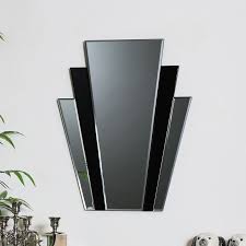 Any shape arch top circular fancy full length rectangle. Art Deco Fan Wall Mirror
