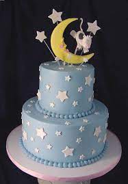 Cow Over Moon Baby Shower Cake Baby Shower Cakes Baby Shower Cakes For Boys Baby Boy Cake Topper