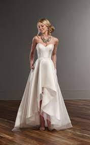 Sweetheart Corset And High Low Skirt Wedding Separates Martina Liana Wedding Dresses High Low Silk Wedding Dress Silk Wedding Gown