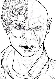 💕 how to draw harry potter characters easy: Harry Potter Coloring Pages 70 Best Free Printable Pictures