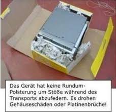 Möchte ein paket mit einem zerbrechlichen gegenstand versenden und deshalb auf den karton etwas schreiben wie: Verpackungshinweise Kaffeevollautomat Repair Center 24