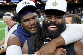 Before and during the game it's a no holds barred battle… but after the  game it's all love. That's the way it's supposed to be with competition and  family. #FOE #WhoDat