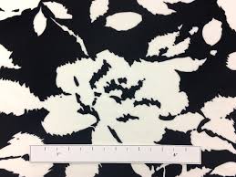 Check spelling or type a new query. Light Scuba With Black And White Floral Print B J Fabrics