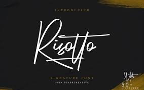 Most of these signature font examples are free for personal use and most of them come with a free commercial license as well, so if you plan to create a logo for yourself you can use all of these fonts. Risotto Signature Script Font Download Fonts
