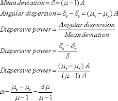 Define Dispersive Power And Derive Its Formula Physics Topperlearning Com C5cci8hdd