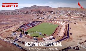 Map and arial view of estadio el cobre. Avianca Twitterissa En 1986 Nacio El Estadio El Cobre Llamado Tambien El Estadio Mas Grande Del Mundo Conoce La Historia Este Mes En Destinoconfidencial Https T Co Klqqsd1mb8