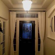 Share the best gifs now >>>. Hang Curtains Around The Front Door To Close At Night For Added Privacy Love That I Did This Front Door Curtains Front Doors With Windows Home