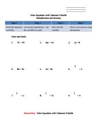 I can solve equations with the variable on both sides. Solving Variables Worksheets Teachers Pay Teachers