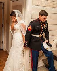 And i love haylie 39s marine corps garter red and blue detailed bridal party. Read The Heartwarming Story Behind This Touching Wedding Photo Marine Wedding Wedding Photos Wedding