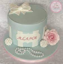 Vintage Hat Box Cake Green Birthday Cakes Cake Vintage Cake