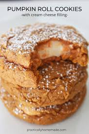Pumpkin Roll Cookies Recipe Cake Cookies Practically Homemade Recipe Pumpkin Roll Cake Fall Desserts Easy Pumpkin Rolls Recipe
