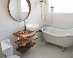 The angles and rounded curves are perfect. Hand Made Maple Live Edge Tiered Float Shelf Vanity By Lumberlust Designs Custommade Com
